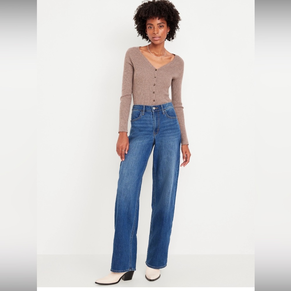 Old Navy High-Waisted Wide Leg Wow Jean